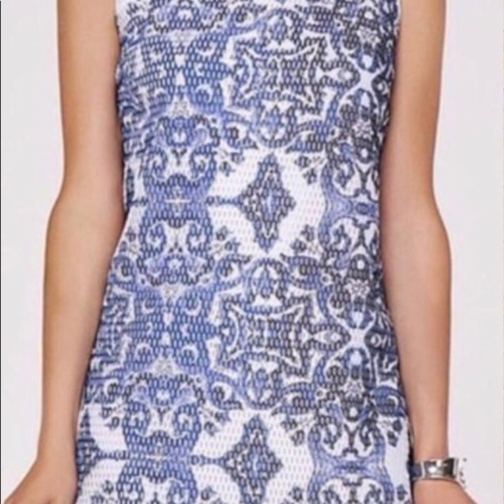 Tribal Femme • Mesh Shift Dress Mini Boat Neck • Sz L